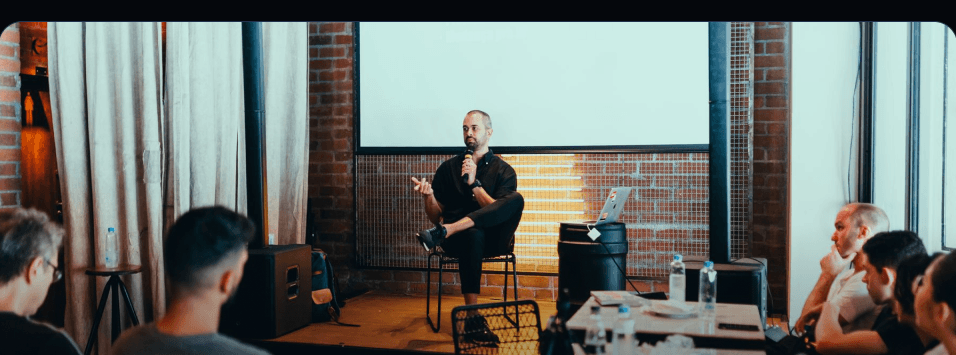 Founding cohort speaker at the first YKFF forum meeting